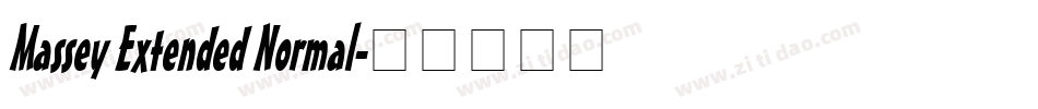 Massey Extended Normal字体转换